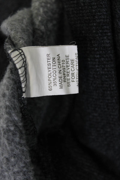 Quince Womens Pullover Sweatshirts Dark Gray Crew Neck Long Sleeve Size S