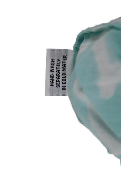 Roberta Roller Rabbit Women Light Blue V-Neck Cotton Tunic Size M