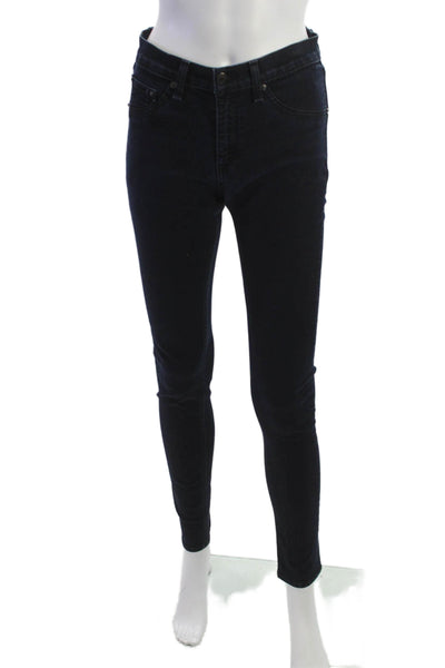 Rag & Bone Jean Womens Skinny Jeggings Dark Blue High Rise Size 28