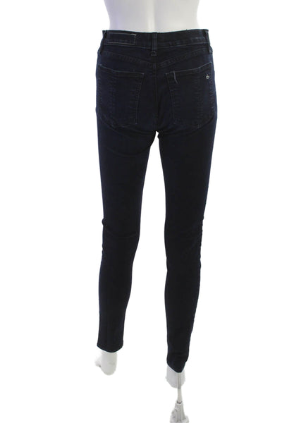 Rag & Bone Jean Womens Skinny Jeggings Dark Blue High Rise Size 28