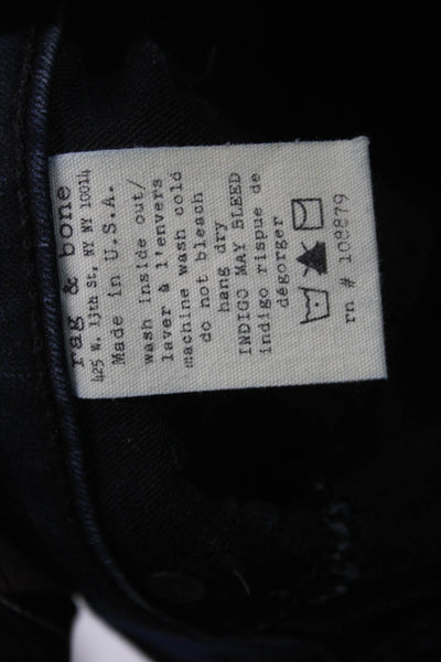 Rag & Bone Jean Womens Skinny Jeggings Dark Blue High Rise Size 28