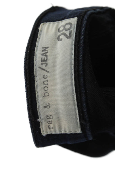 Rag & Bone Jean Womens Skinny Jeggings Dark Blue High Rise Size 28