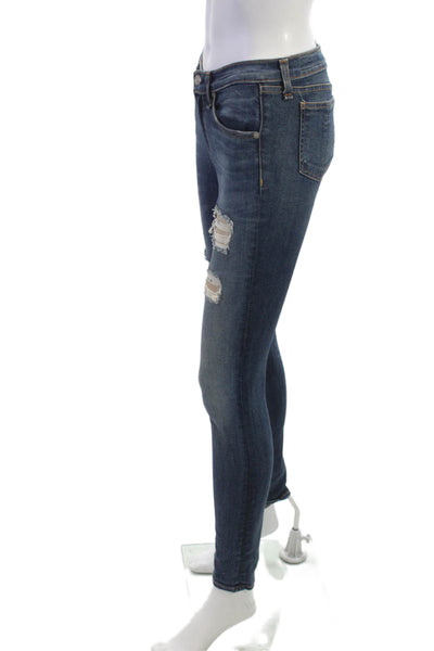 Rag & Bone Jean Women Skinny Ankle Dark Blue Jeans Size 27