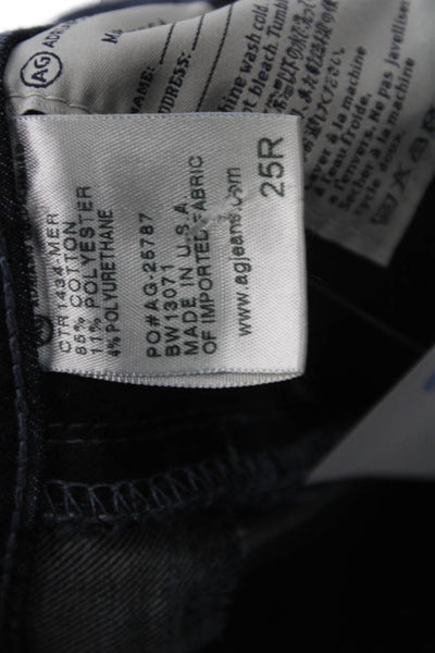 AG Adriano Goldschmied Women Skinny Ankle Dark Blue Jeans Size 25