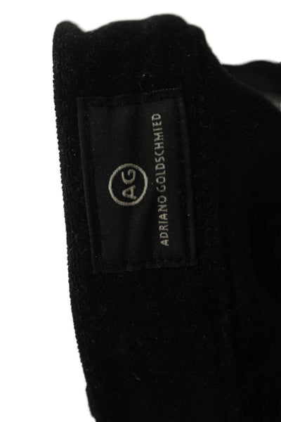 AG Adriano Goldschmied Womens Skinny Jeans Black Button Closure Size 26