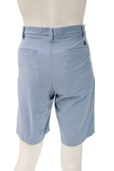 Adidas Mens Chino Shorts Light Blue Polyester Elastane Sports Size 34