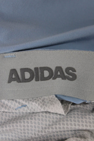 Adidas Mens Chino Shorts Light Blue Polyester Elastane Sports Size 34