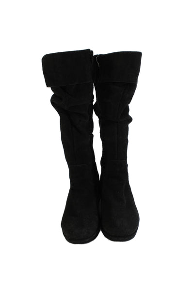 Steve Madden Womens Suede Mid-Calf Boots Black Size 2M