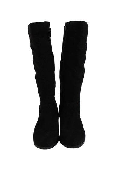 Steve Madden Womens Suede Studded Mid-Calf Boots Black Size 2M