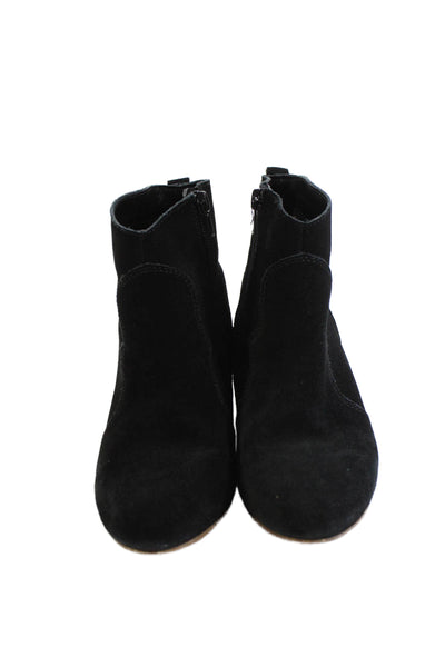 Steve Madden Womens Suede Ankle Boots Black Size 2