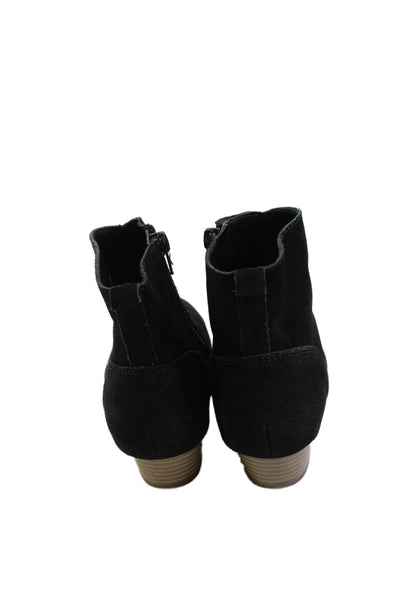 Steve Madden Womens Suede Ankle Boots Black Size 2