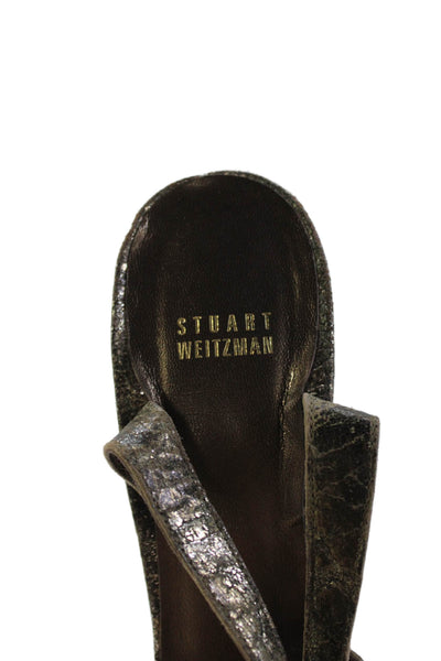 Stuart Weitzman Women's Open Toe Strappy Sandals Black Size 11