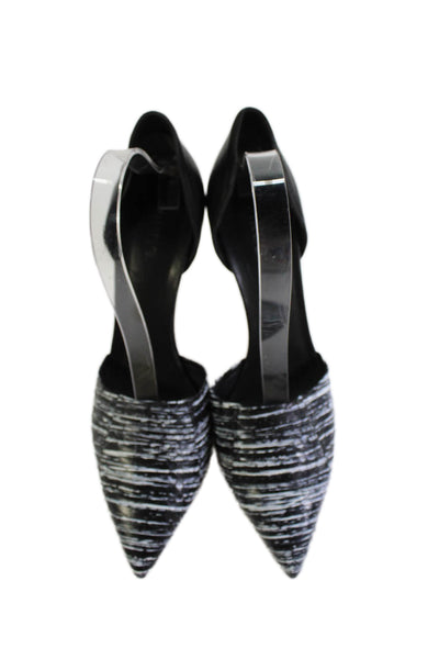Vince Women's Pointed Toe Slip-On Stiletto Sandals Black Size 11