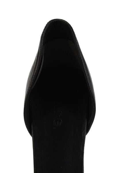 Vince Women's Pointed Toe Slip-On Stiletto Sandals Black Size 11