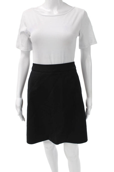 Kate Spade New York Women A-Line Skirt Black Size 2