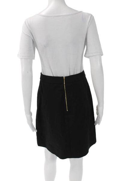 Kate Spade New York Women A-Line Skirt Black Size 2