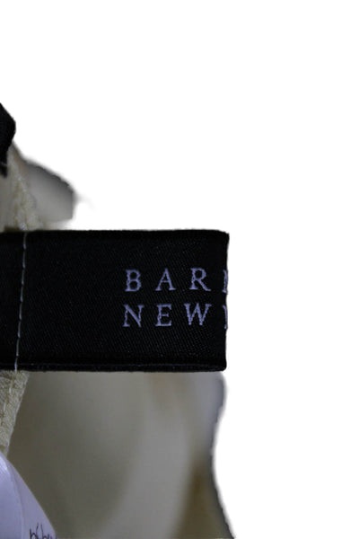Barneys New York Women Cropped Paperbag Tie Waist Pants Beige Size 38