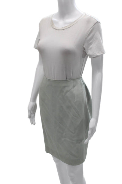 Escada Women Straight Pencil Skirt Gray Size 40