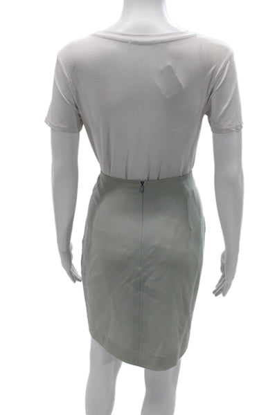 Escada Women Straight Pencil Skirt Gray Size 40