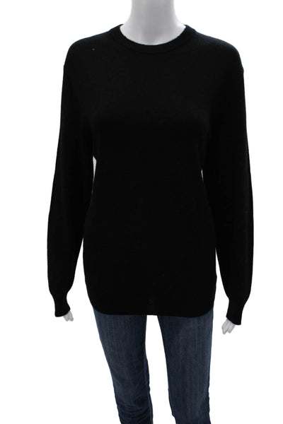 Club Room Womens Black Pullover Sweater Crew Neck Long Sleeve Size M