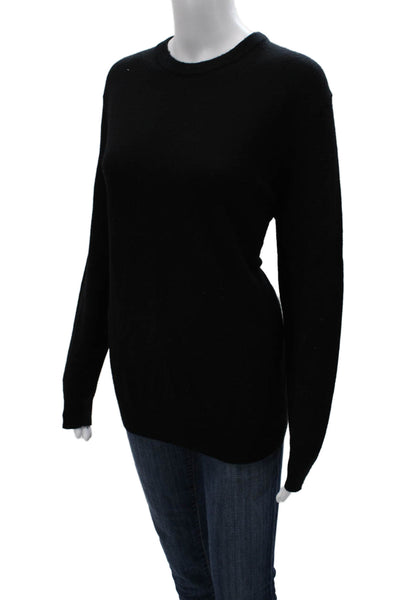 Club Room Womens Black Pullover Sweater Crew Neck Long Sleeve Size M