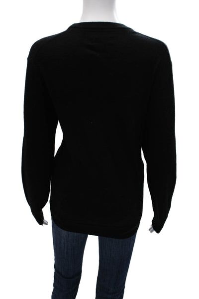 Club Room Womens Black Pullover Sweater Crew Neck Long Sleeve Size M