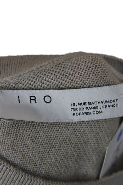 IRO Womens Pullover Sweater Beige Size L