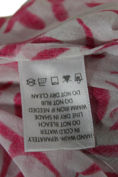 Roberta Roller Rabbit Women Pink Geometric Tunic 3/4 Sleeve Size XS