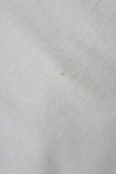 Piazza Sempione Women Basic Beige Mock Neck Long Sleeve Cotton Top Size 46