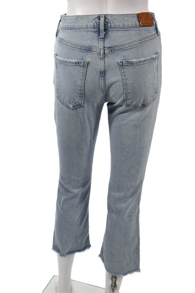 Citizens of Humanity Women Cropped High Rise Light Blue Jeans Size 26