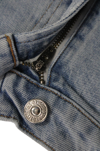 Citizens of Humanity Women Cropped High Rise Light Blue Jeans Size 26