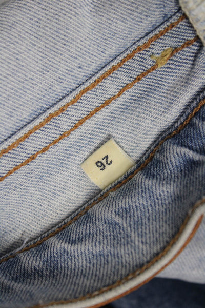 Citizens of Humanity Women Cropped High Rise Light Blue Jeans Size 26