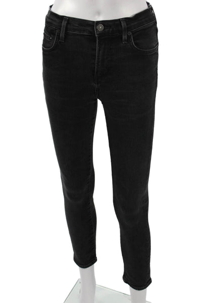 Citizens of Humanity Women Ankle Skinny Jeans Black High Rise Size 25