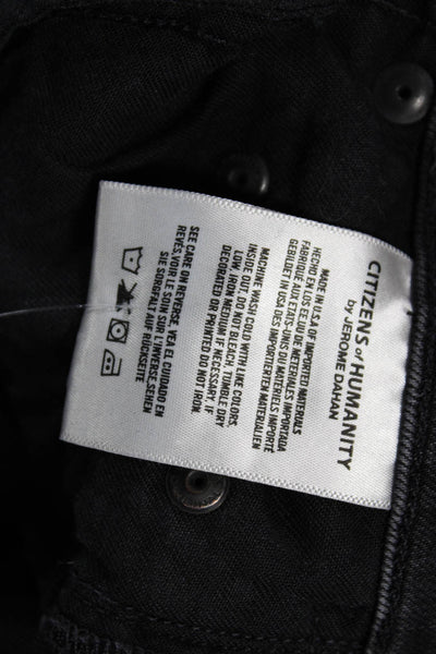Citizens of Humanity Women Ankle Skinny Jeans Black High Rise Size 25