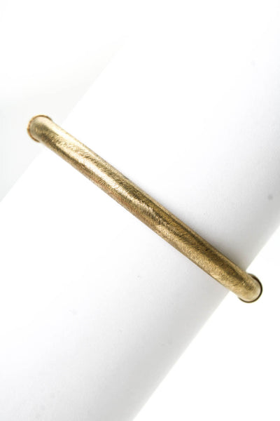 Itaor Womens Gold Plated Sterling Silver Bangle 2.4" 13.8g