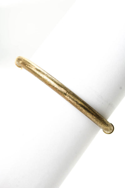 Itaor Womens Gold Plated Sterling Silver Bangle 2.4" 13.8g
