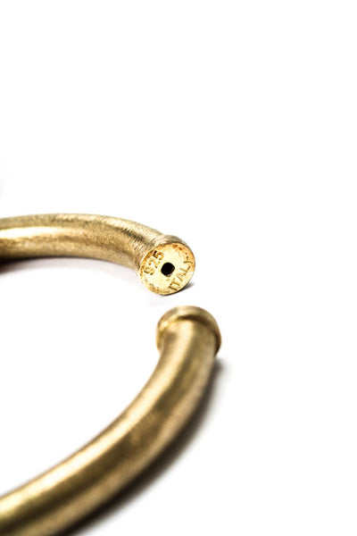 Itaor Womens Gold Plated Sterling Silver Bangle 2.4" 13.8g