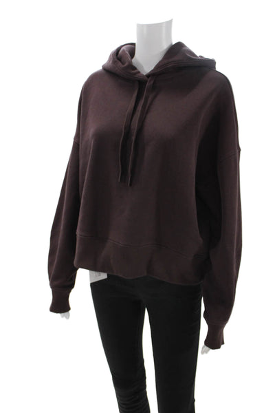 Everlane Women Pullover Hoodie Brown Organic Cotton Size M