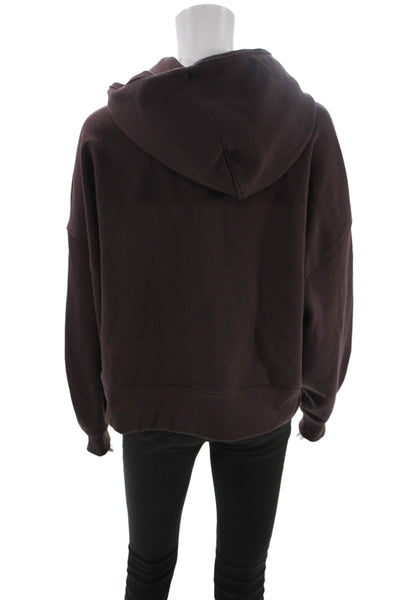 Everlane Women Pullover Hoodie Brown Organic Cotton Size M