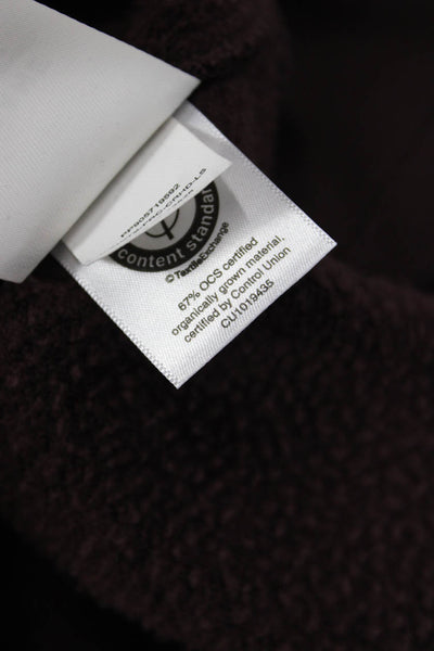 Everlane Women Pullover Hoodie Brown Organic Cotton Size M