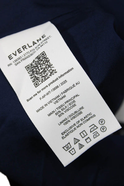 Everlane Womens Camisole Dark Blue 50% Silk 50% Viscose Sleeveless Size 6