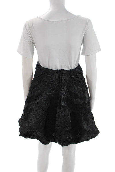 Zara Women Black Tulip Skirt Knee Length Size XS