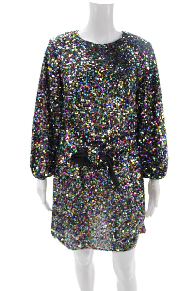 Shoshanna Womens Shift Dress Multi-Color Knee-Length 3/4 Sleeve Size 2