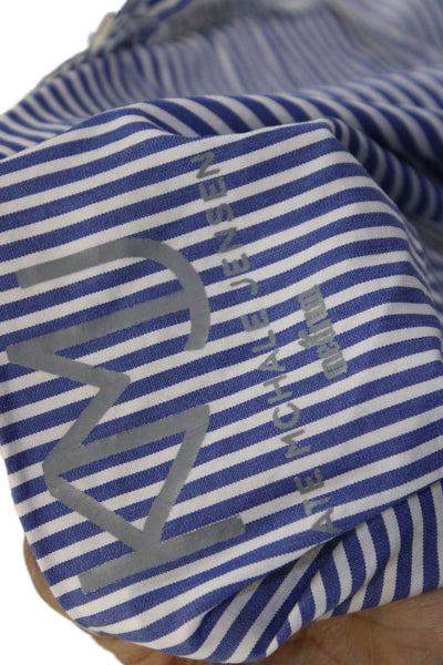 Kate McHale Jensen Women Blue Striped V-Neck Camisole Size M