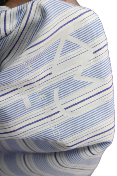 Kate McHale Jensen Women Striped Blue V-Neck Camisole Cotton 90s Size M