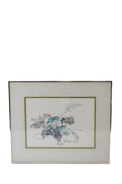 Sally Ellington Middleton White Multicolored Foamflower Framed Picture 17"x14"