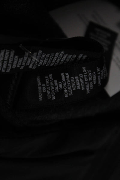 RLX Ralph Lauren Men's Black Nylon Windbreaker Zip Neck Long Sleeve Size 2XL
