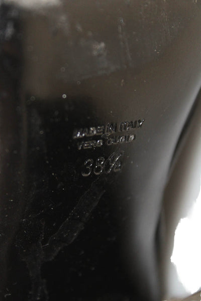 Laurence Dacade Womens Leather Western Ankle Boots Black Size 38.5 8.5