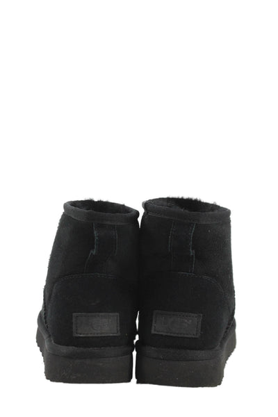 Ugg Womens Shearling Classic Mini 11 Ankle Boots Black Size 7