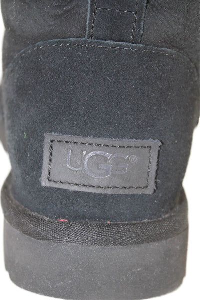 Ugg Womens Shearling Classic Mini 11 Ankle Boots Black Size 7
